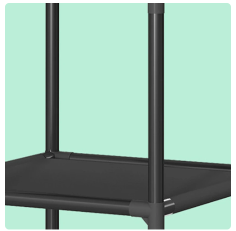 Miniatura 5 de Organizador esquinero de ropa 3 niveles